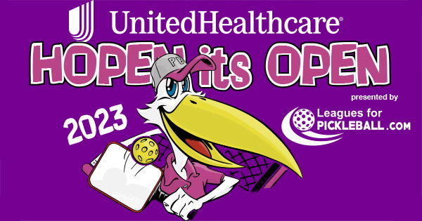 "2023 HOPEN its OPEN" presented by UNITED HEALTHCARE logo