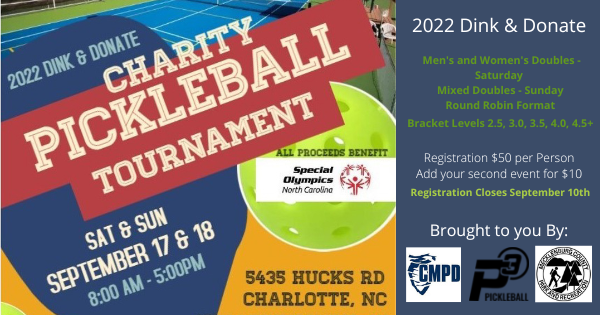 2022 Dink & Donate Charity Pickleball Tournament logo